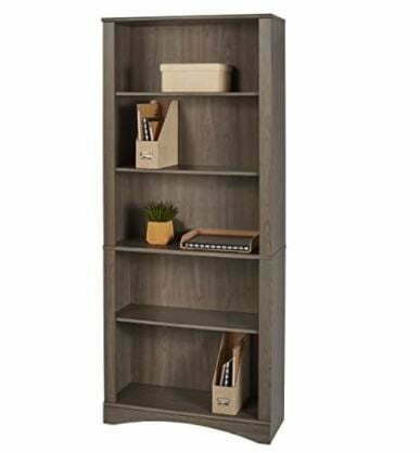 Types of Bookcases: Realspace Pelingo 72"H 5-Shelf Bookcase