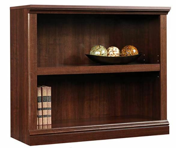Types of Bookcases: Sauder 2-Shelf Bookcase, Select Cherry finish