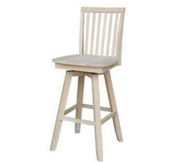 Bar Stool with Backs: International Concepts Mission Barheight Stoo