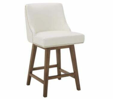 bar stools with backs: CHITA Counter Height Swivel Barstool