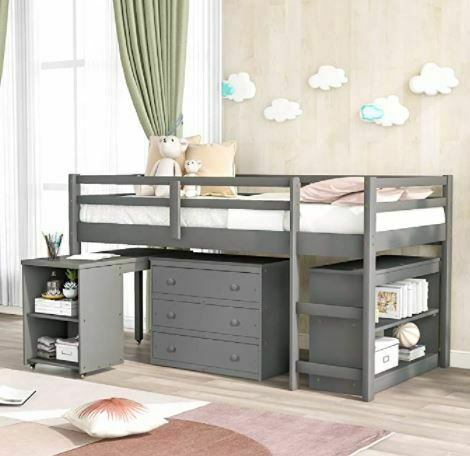 Different Types of Bunk Beds: Low Study Twin Loft Bed