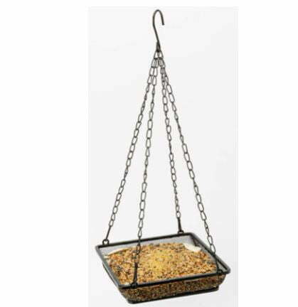 types of bird feeders: WOSIBO Hanging Bird Feeder Tray